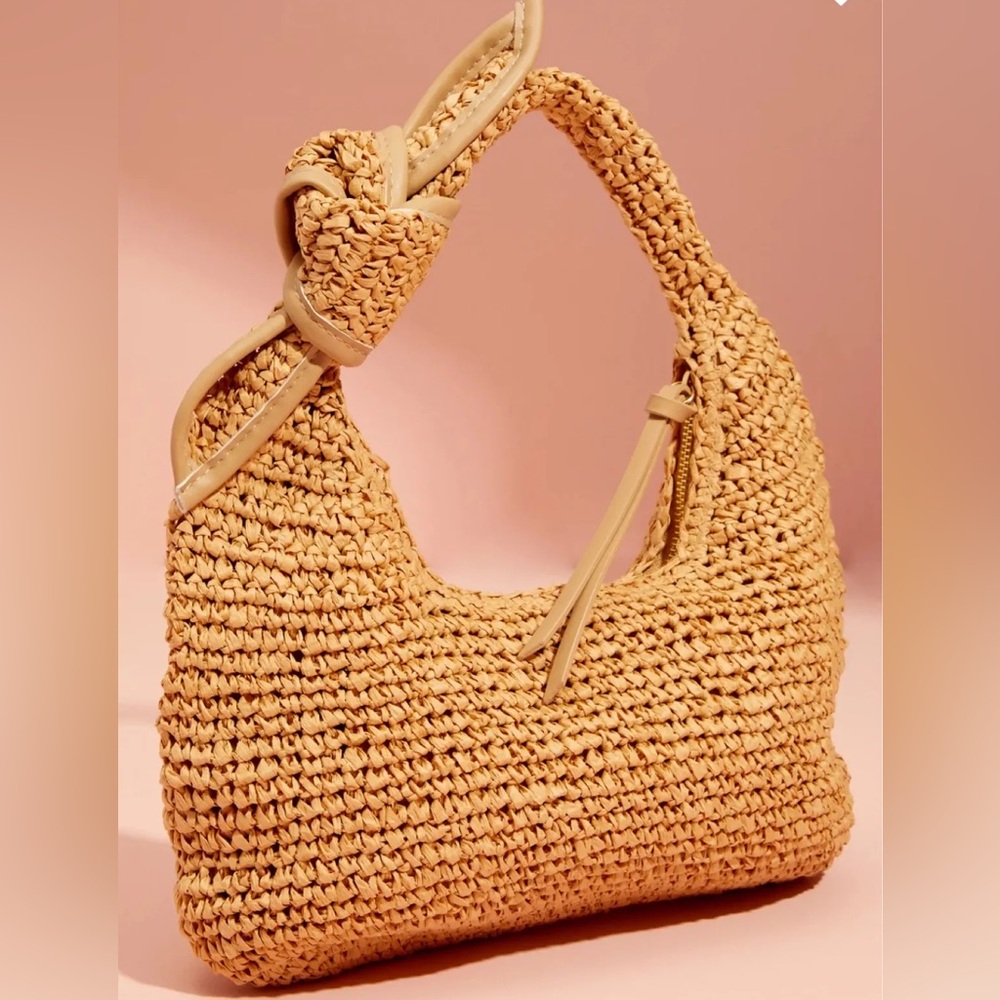 Altar'd State Tan Knotted Shoulder Bag